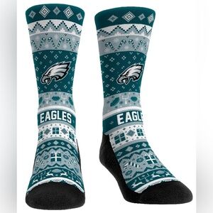 PHILADELPHIA EAGLES Tacky Ugly Sweater Socks Sz. Men’s L/XL 9-13